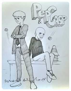 Se "Pep & Gasp" fosse un cartone animato o un fumetto (illustrazione di Massimo Bernacchi)