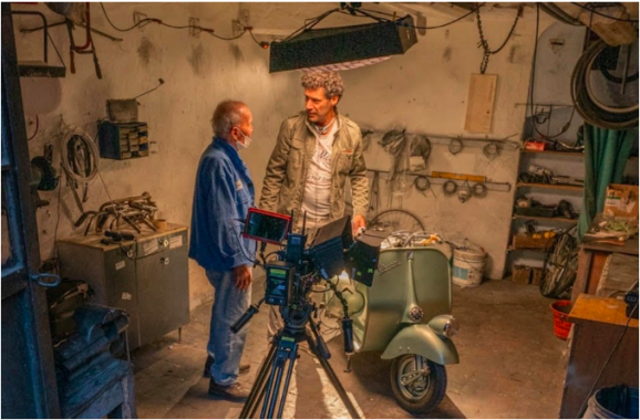 Back Stage "Sulle ali della vespa" Foto Giuseppe Comito